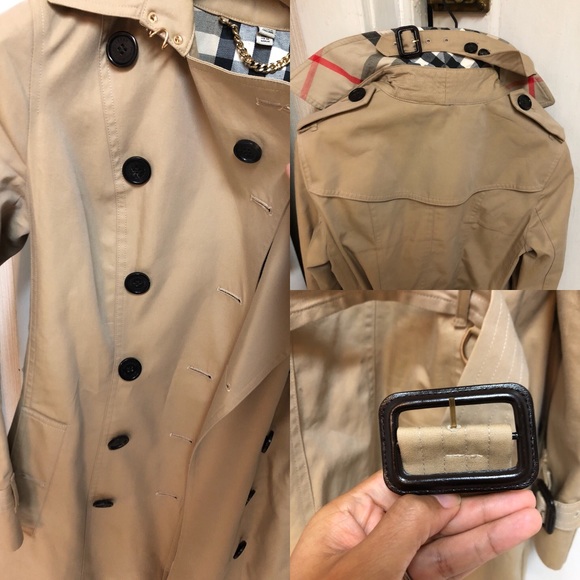 ❌SOLD❌ {Burberry} Sandringham honey trench coat 4 - Picture 5 of 7